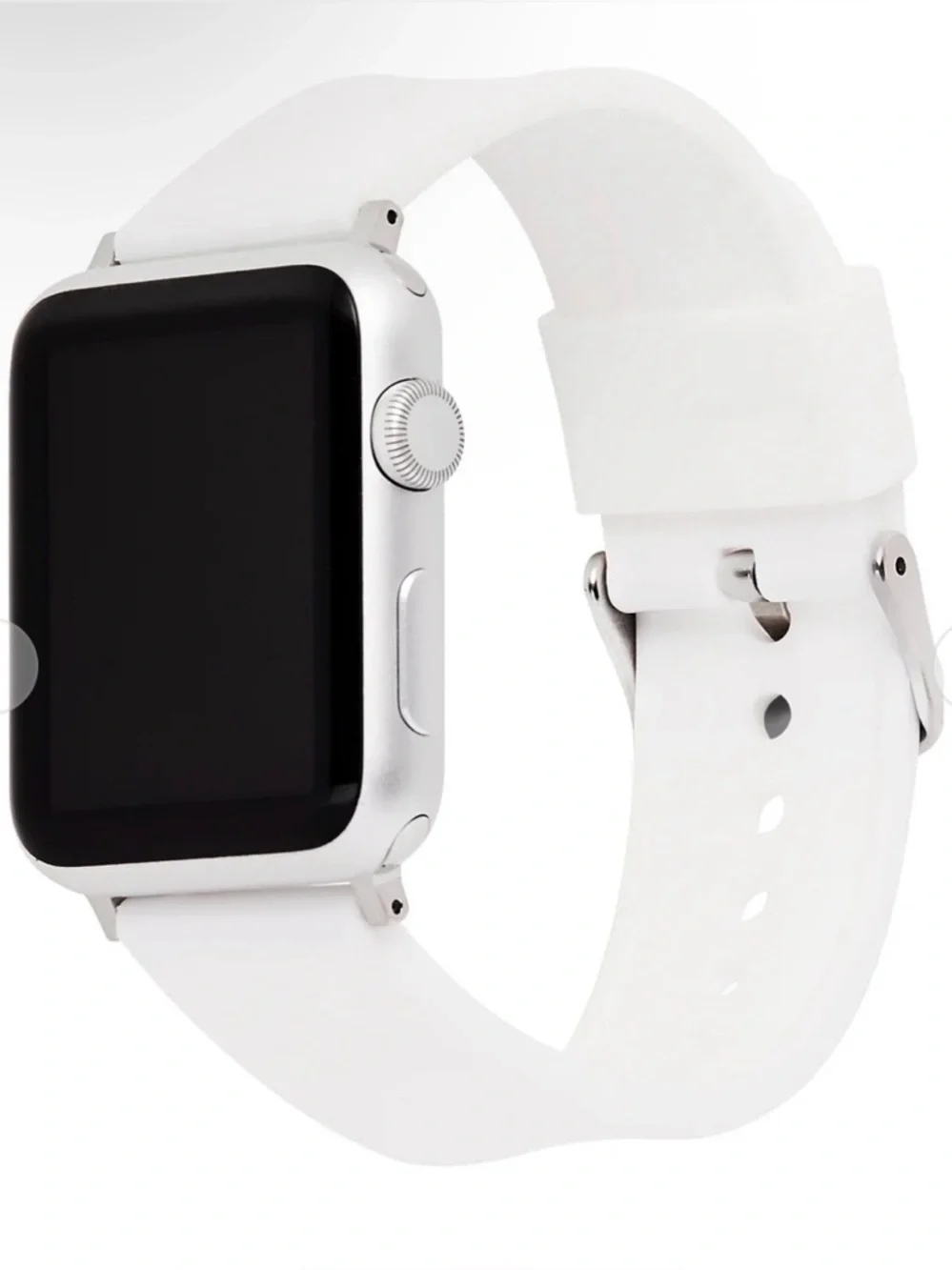 Case-Mate Universal Silicone Watch Band - white Fits all Apple Watches